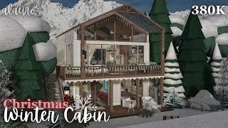 Christmas Winter Cabin 380K  Bloxburg Speed Build [upl. by Agripina99]