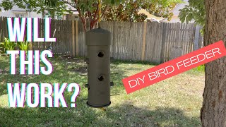 Make a large bird feeder from PVC  cheap and easy [upl. by Ednargel]