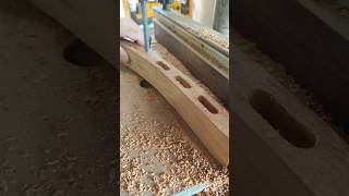 Furando peça CURVADA furos oblongos 40mm whatsappstatus woodworking diy [upl. by Tirrej967]