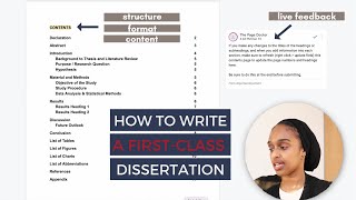 How To Write A FirstClass Dissertation in 4 WEEKS  INCLUDING EDITABLE TEMPLATE [upl. by Aieki]