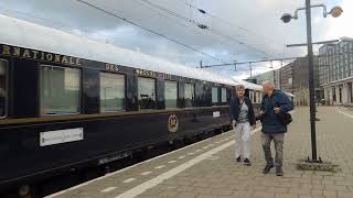 De VeniceSimplon Oriënt Express komt aan op Amsterdam centraal 23072024 [upl. by Epilif]