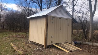 DIY Low cost pallet shed How I Built a pallet shed [upl. by Ayhtnic]