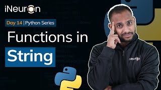 Day  14  Functions in String Python  Hindi Session [upl. by Luba634]