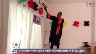 Institut polytechnique des métiers Soutenance licence promo 2023 SOULEYMANE DIALLO [upl. by Arehahs948]