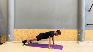 Push up with 1 hand eccentric  Flexiones con Excentrica Unilateral [upl. by Harvison]