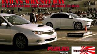 EVO vs Wrx Sti day 7th Annual Etown Oct  2010 [upl. by Pride]