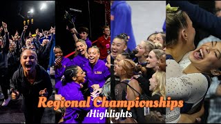 NCAA Gymnastics Regional Championships Highlights [upl. by Garnette61]