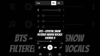 BTS  Crystal Snow Filtered Hidden Vocals Part 6 fyp shorts bts viral kpop hiddenvocals [upl. by Atiloj]