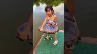 Little Girl Trying To Catch Fish shortsvideo [upl. by Scherman]