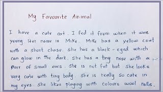 My favourite Animal  my pet  cat  How to write an essay about my pet   Niftys English [upl. by Intihw]