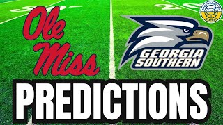 Ole Miss vs Georgia Southern PREDICTIONS  2024 College Football Predictions [upl. by Janina]