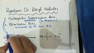 Reactions of Alkyl Halides  Nucleophilic Substitution Reactions 2nd year Chemistry PART2 [upl. by Aihsined]