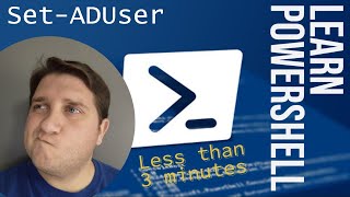 PowerShell SetADUser [upl. by Yniattirb]