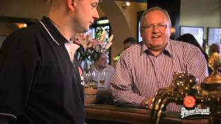 Vaclav Berka Pilsner Urquell Pouring and Serving [upl. by Necila]