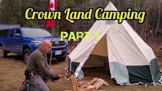 Crown Land Camping Greater Sudbury Area Part 1  Day 1 [upl. by Samuelson]