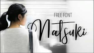 create handwriting font quotNATSUKIquot with fontlab 50 [upl. by Llenet]