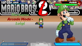 Super Mario Bros Z The Game Arcade Mode  Luigi  WEEGEE time again [upl. by Trudi]