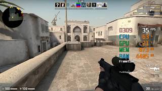 GeForce GT 1030  AMD A67400K  CSGO FPS Test Dust 2 Low [upl. by Nailluj299]