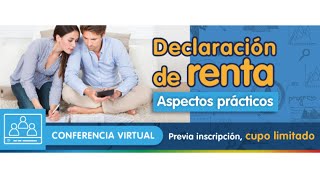 Taller virtual  Declaración de Renta Persona Natural 2024 [upl. by Anilak520]