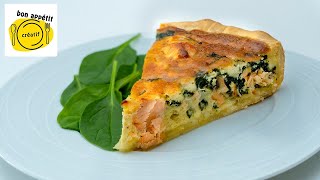 QUICHE AU SAUMON ET ÉPINARDS [upl. by Teragramyram]