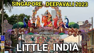 Singapores Little India Prepares for Spectacular Deepavali Celebration 🪔✨ Diwali 2023 [upl. by Feltie411]