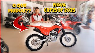 CRF 250F 2025 VERMELHA MUDOU [upl. by Aihsercal]