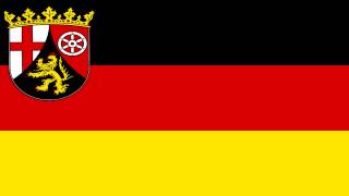 Bandera de RenaniaPalatinado Alemania  Flag of RhinelandPalatinate Germany [upl. by Ahseyn513]