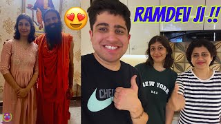 MY SISTER MET RAMDEV JI  FINALLY SHE IS GOING TO😍😍😍 [upl. by Ingold]