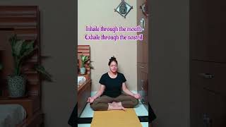 sitkari pranayam l breathing practice l cooling Pranayam [upl. by Hagile]