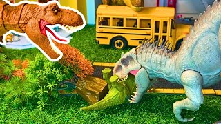 LAZADA DINOSAURS  TREX Indominus Rex Einiosaurus Atrociraptor Concavenator  Dino Review [upl. by Pena]