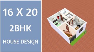 16 x 20 Small House Plan ll 320 Sqft Ghar Ka Naksha ll 16 x 20 House Design [upl. by Ecaroh]