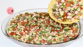 CEVICHE DE CAMARÓN 🦐 CEVICHE DE CAMARÓN ESTILO SINALOA [upl. by Gwyneth]