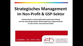 2024 HCMT Strategisches Management in NPO und GSP Sektor [upl. by Dusza]