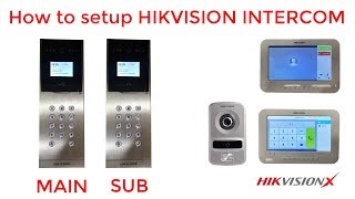 How to setup video intercom hikvision [upl. by Notgnilliw854]