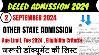 Up deled online form 202425  deled btc apply online 2024  up deled admission last date [upl. by Yelserp393]