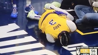 Anthony Davis Injury Vs Denver Nuggets [upl. by Eilime]