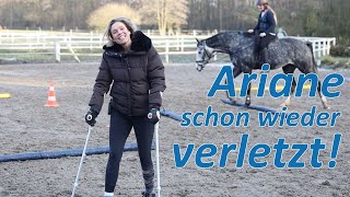 Ariane schon wieder verletzt  Co Trainerin Vicky muss einspringen [upl. by Ahsito447]