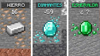 LAS MEJORES CAPAS PARA CONSEGUIR MINERALES EN MINECRAFT 118 DIAMENTE ORO HIERRO  Minecraft [upl. by Rich]