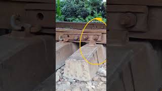 Loose railway track joint vibrates on high speed train Dancing Line railway shorts [upl. by Bethesde]