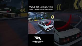 Driving Through 5 Consecutive Hairpins  Racing Master [upl. by Brynna]