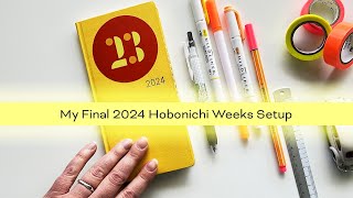 My Final 2024 Hobonichi Weeks Setup  Colorful Consistent Planning [upl. by Yregram748]