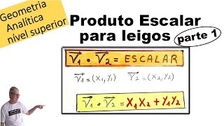 GRINGS  PRODUTO ESCALAR ENTRE VETORES PARA LEIGOS  parte 1 [upl. by Skinner643]