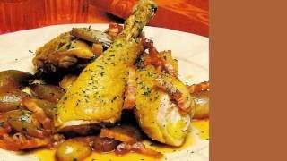 PERNAS DE FRANGO ESTUFADAS COM CHALOTAS E CACON  RECEITAS [upl. by Meredith]