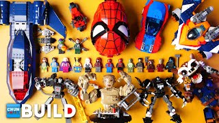 LEGO Speed Build 2024 SpiderMan Venom XMen 97 and MORE  LEGO Marvel 2024 January  Beat Build [upl. by Rehpotsrhc]