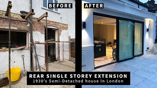 House Extension in London  Kitchen Remodel Timelapse  Start to Finish [upl. by Edelsten573]