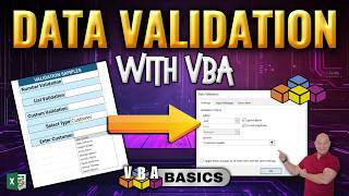 VBA For Beginners Data Validation Taken To The Next Level [upl. by Ardnoet]