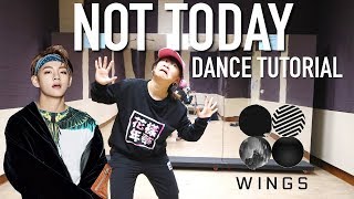 BTS Not Today Dance Tutorial  Full with Mirror Charissahoo [upl. by Ahseena320]