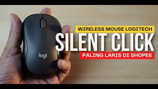 Cobain Mouse Wireless Silent Click Paling Laris Di Shopee  Logitech M220 [upl. by Ecylla473]