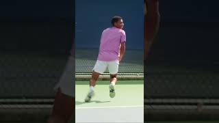 Felix AugerAliassime Attempts Gael Monfils CincinnatiSpinShot shorts tennis cincy [upl. by Kilby262]