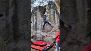 Fontainebleau  Rubis sur lOngle 7B climbing bouldering rockclimbing [upl. by Cote]